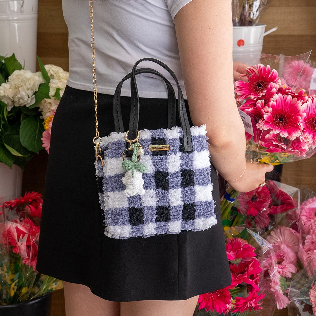Craft Club Co Gingham | Black | Woven Handbag DIY Kits