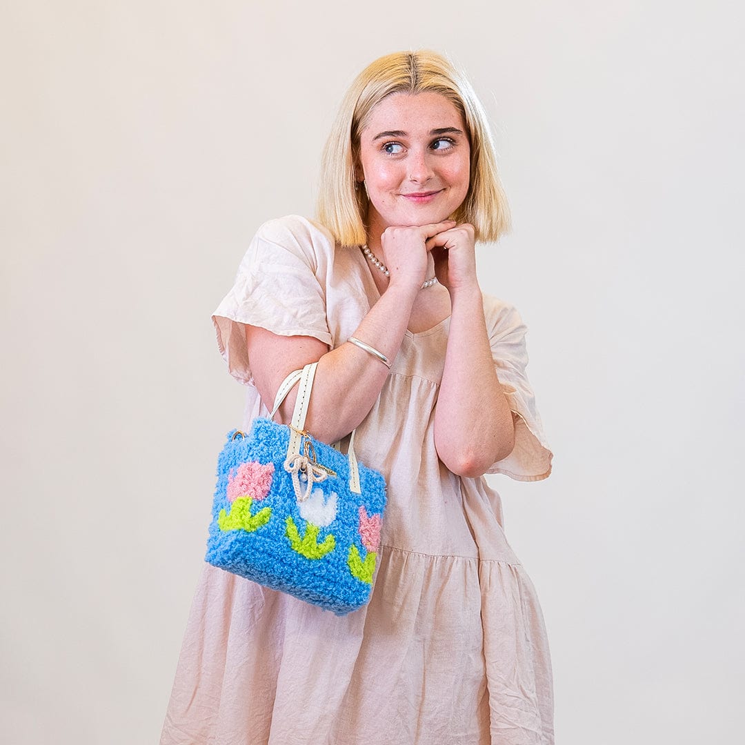 Craft Club Co Tulip | Blue | Woven Handbag DIY Kits