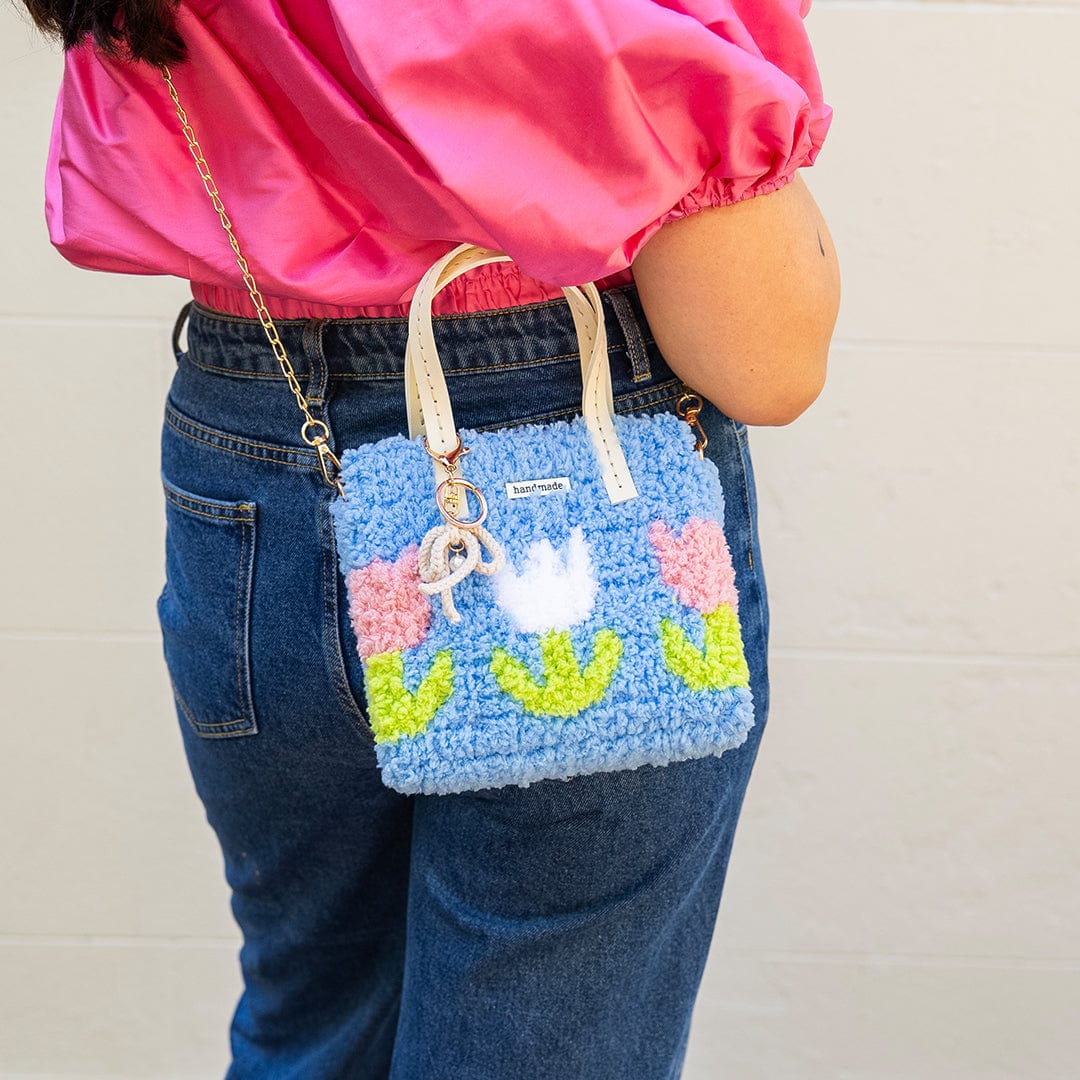Craft Club Co Tulip | Blue | Woven Handbag DIY Kits