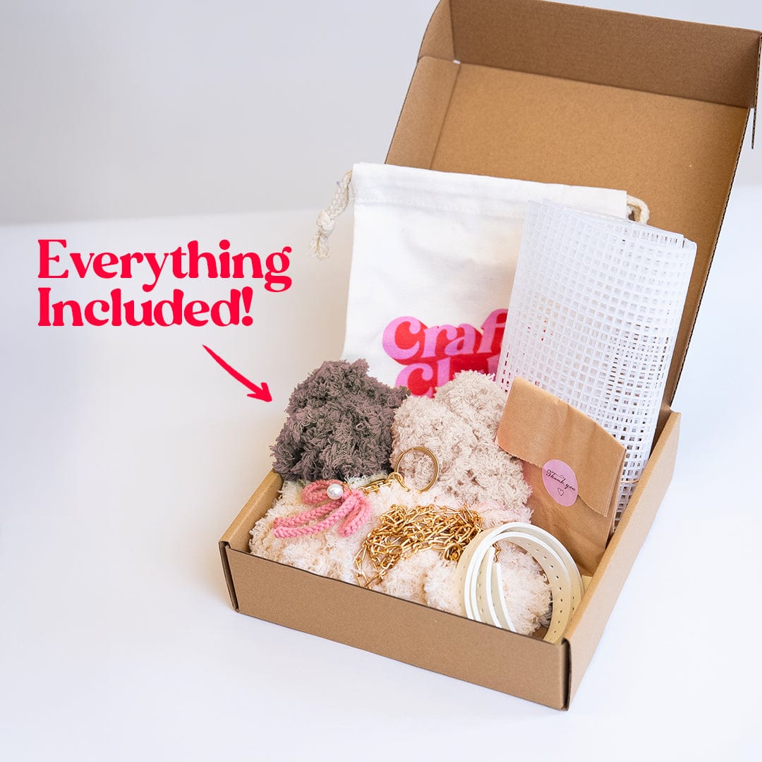 Craft Club Co Wavey | Neutrals | Woven Handbag DIY Kits