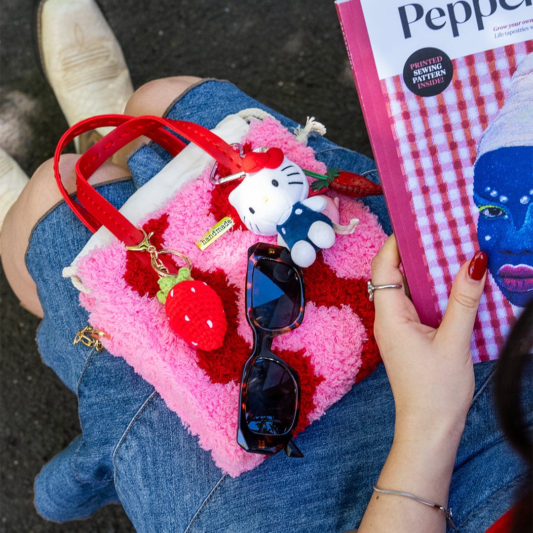 Craft Club Co Wavey | Pink & Red | Woven Handbag DIY Kits