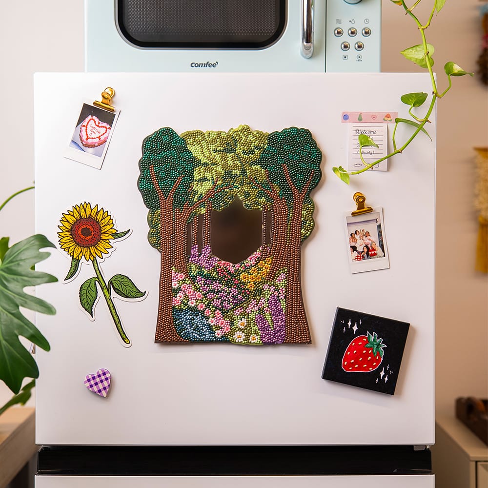 Craft Club Enchanted Forest - Diamond Painting Mirror Wall Hanging Kit