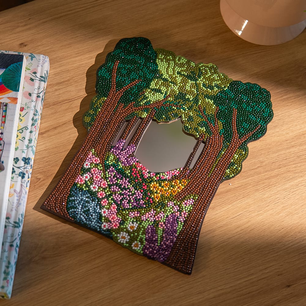 Craft Club Enchanted Forest - Diamond Painting Mirror Wall Hanging Kit