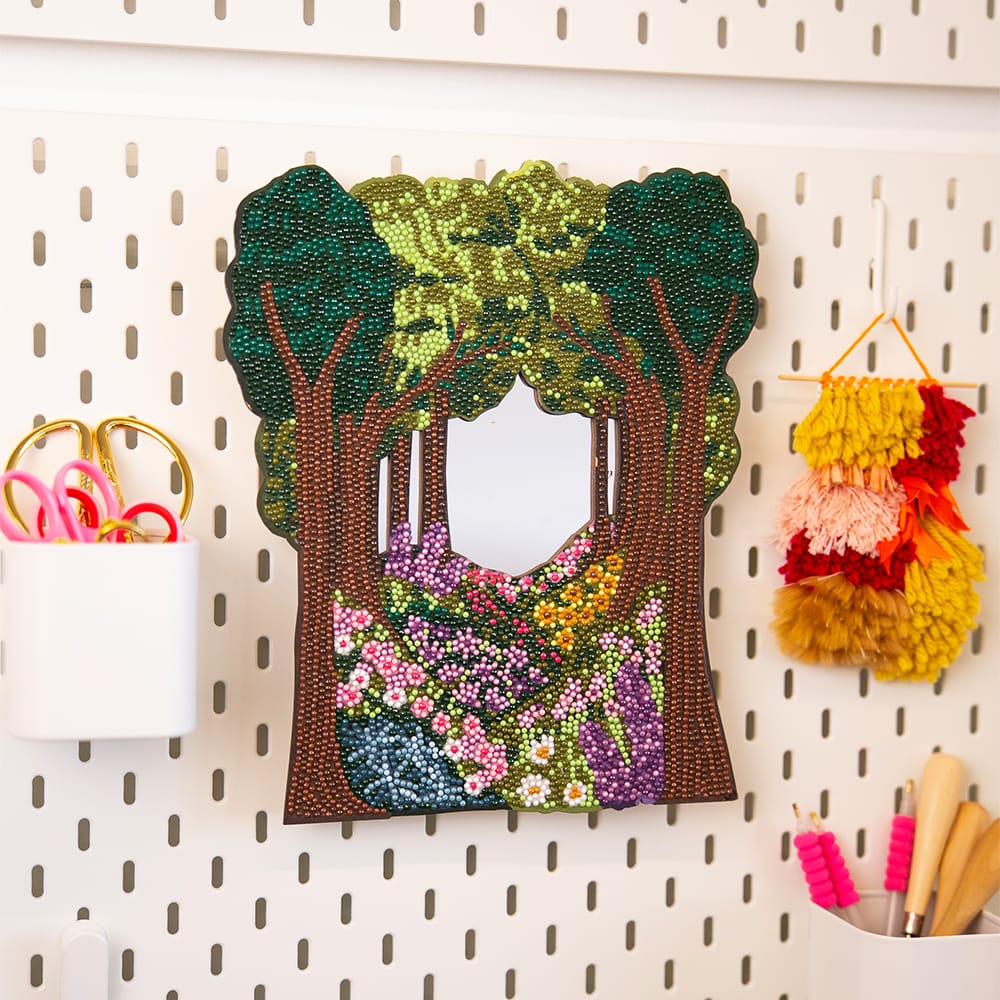 Craft Club Enchanted Forest - Diamond Painting Mirror Wall Hanging Kit