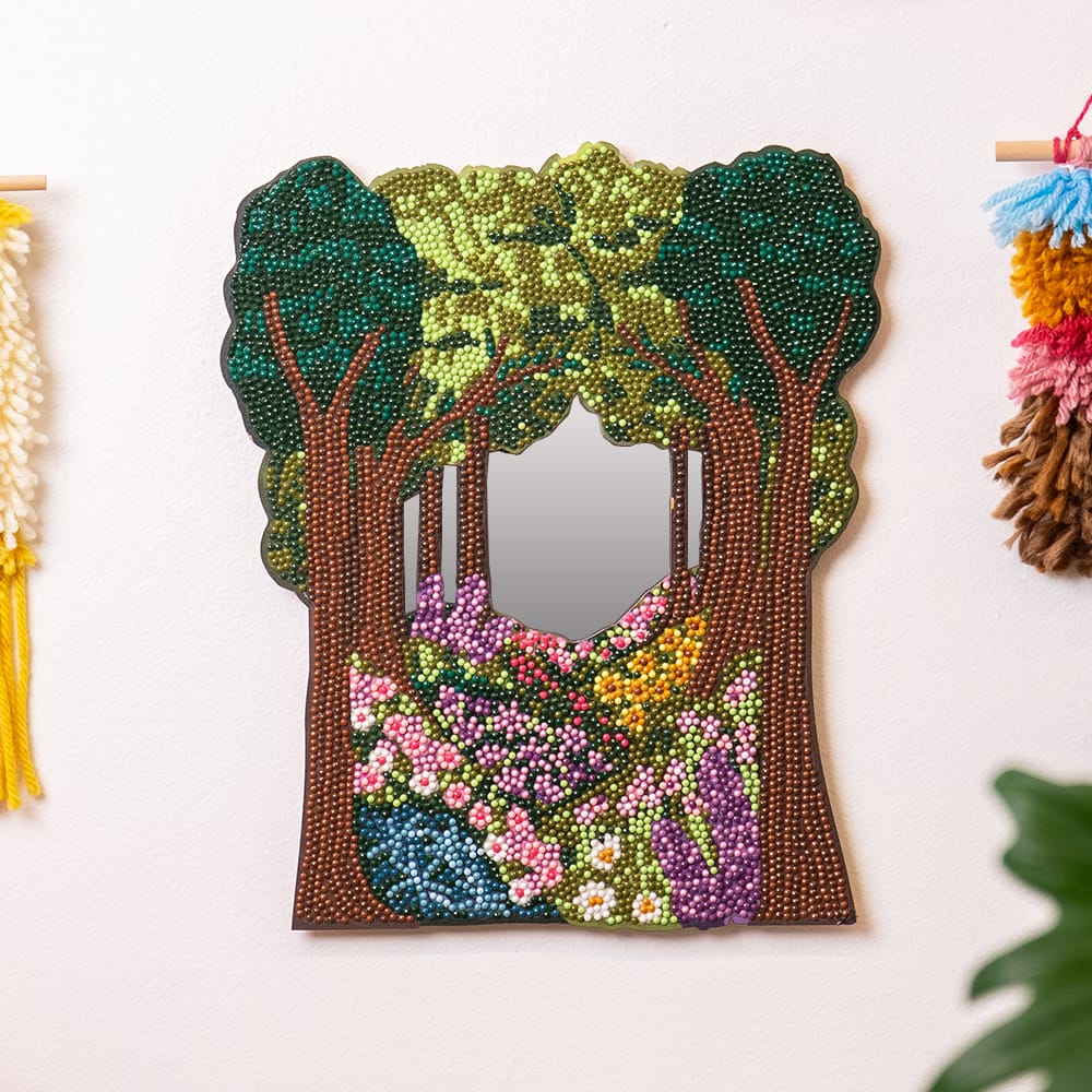 Craft Club Enchanted Forest - Diamond Painting Mirror Wall Hanging Kit