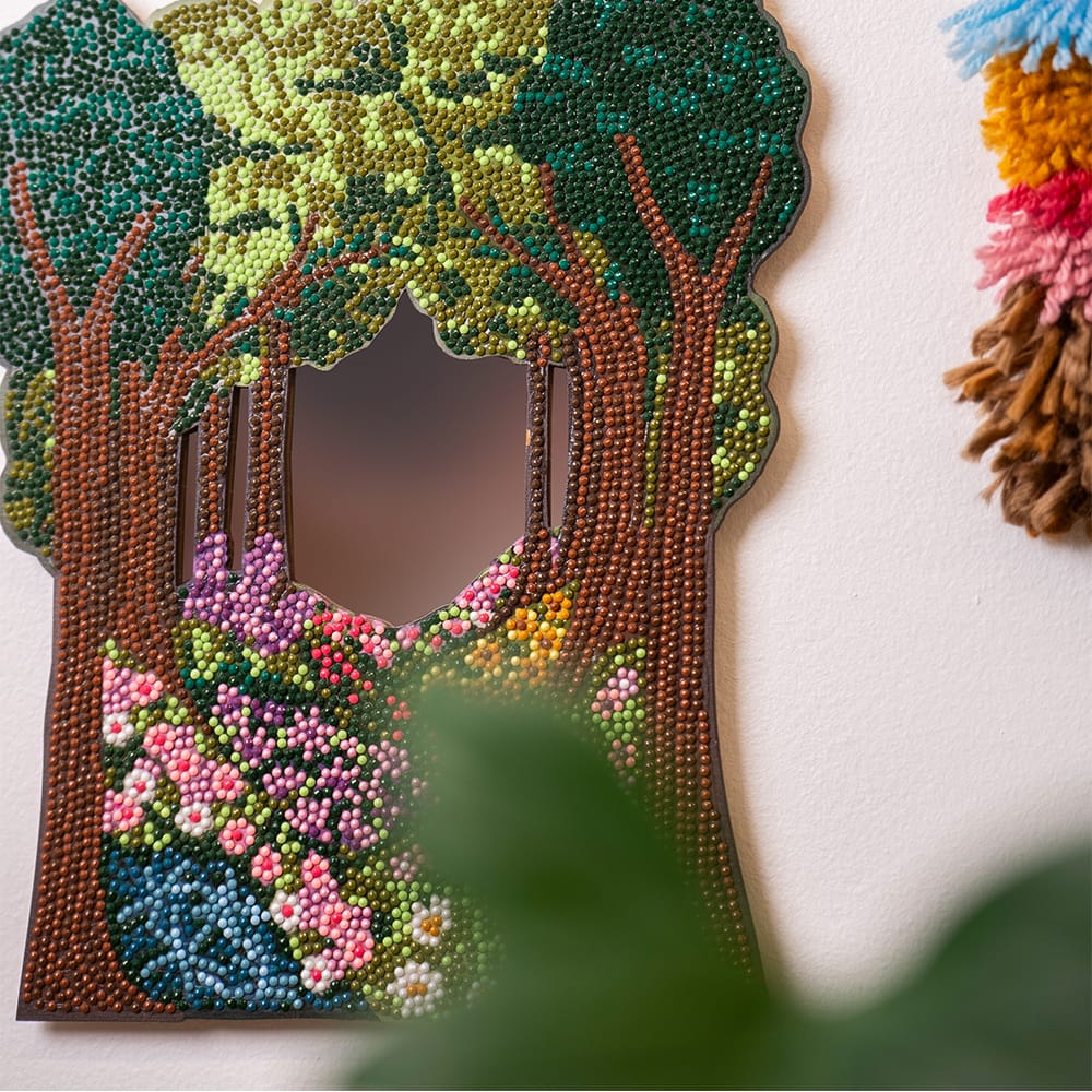 Craft Club Enchanted Forest - Diamond Painting Mirror Wall Hanging Kit