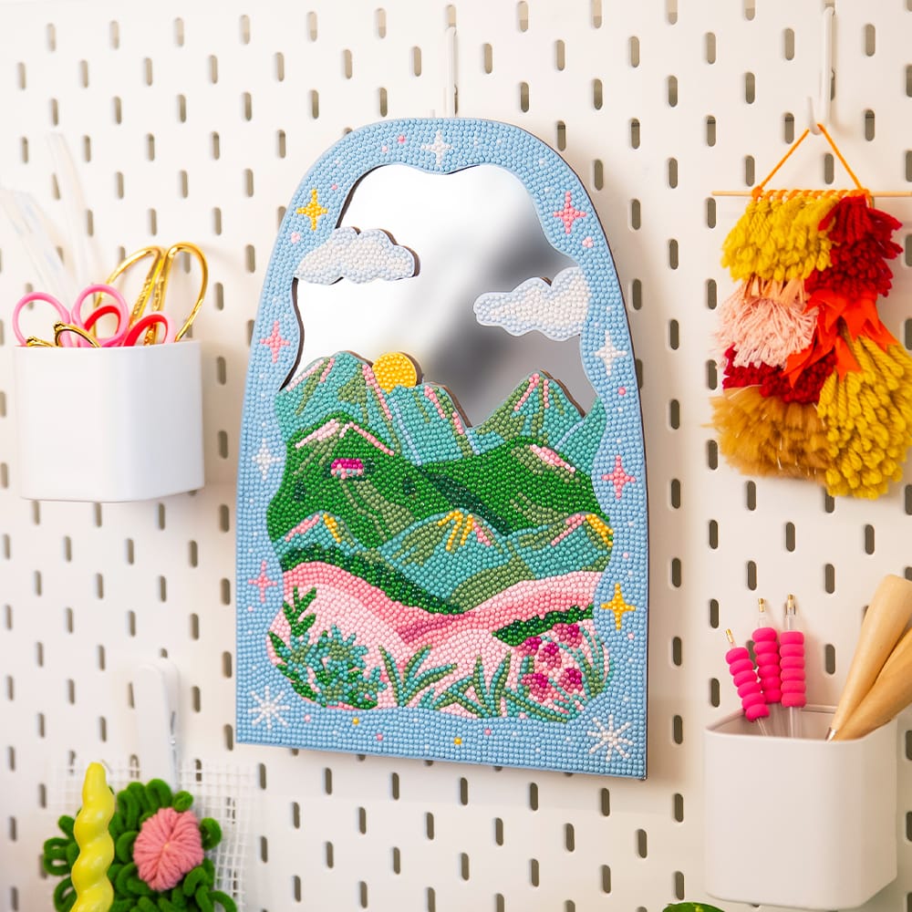 Craft Club Valley of Dreams - Diamond Painting Mirror Wall Hanging Kit