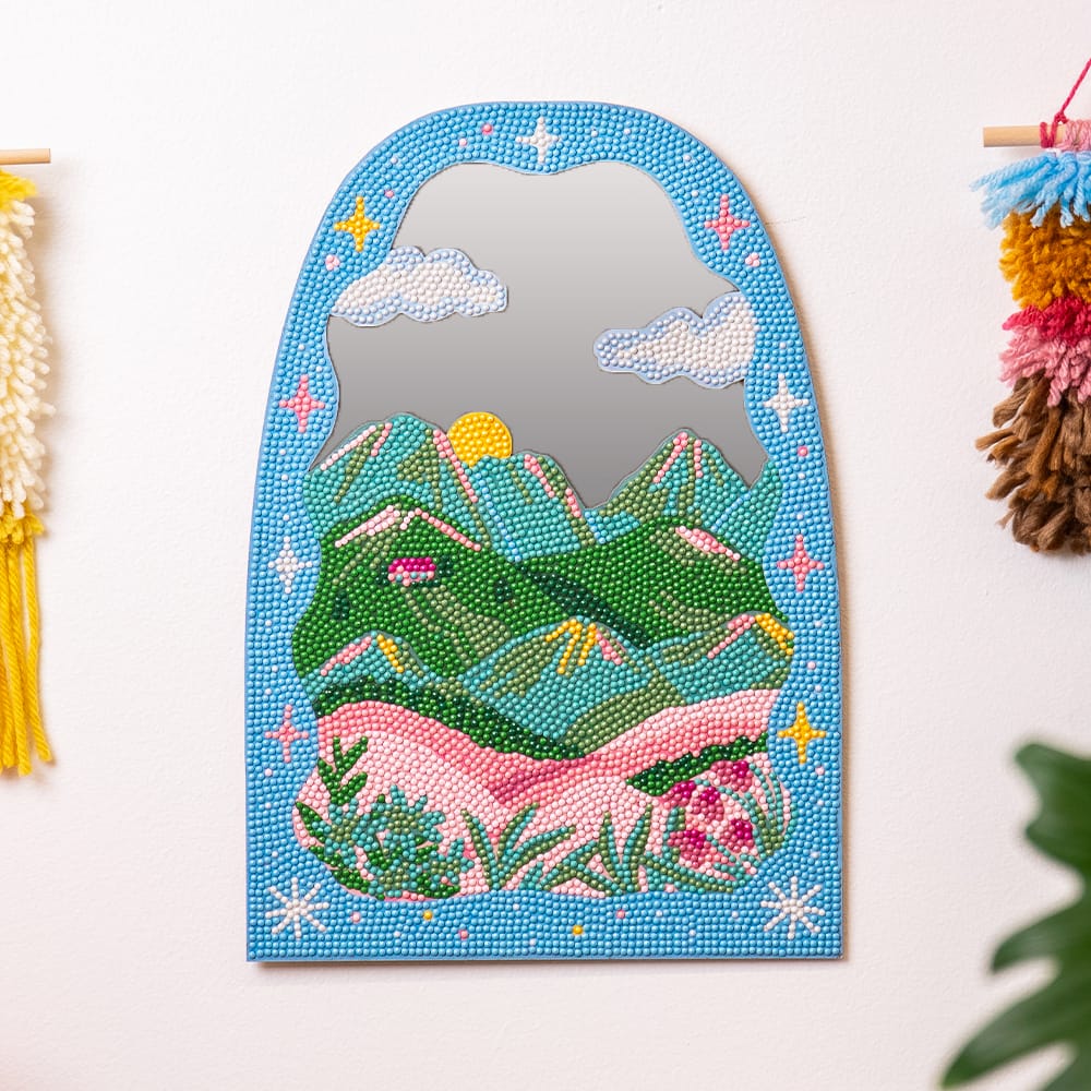 Craft Club Valley of Dreams - Diamond Painting Mirror Wall Hanging Kit