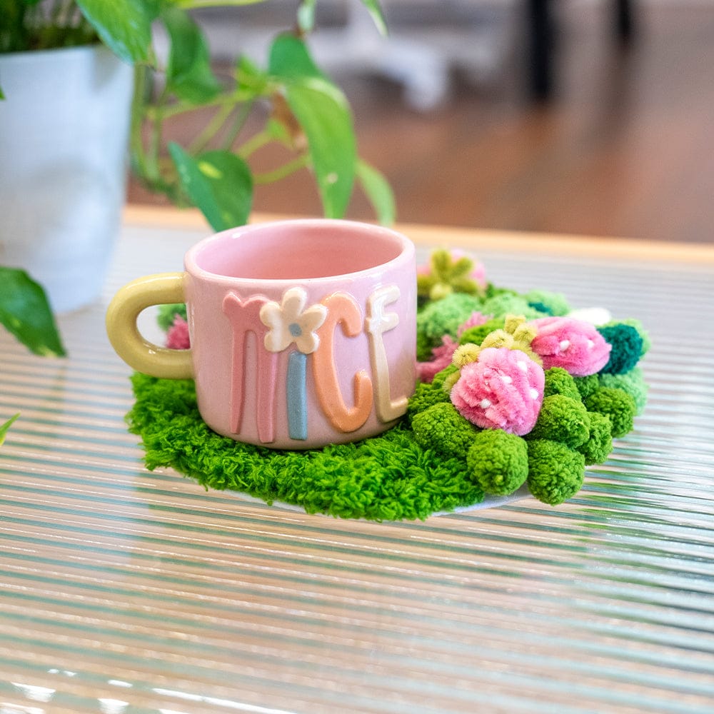 Craft Club PINK STRAWBERRY - Moss Coaster Kit