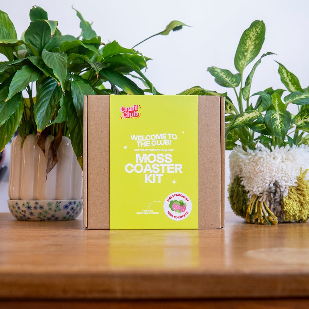 Craft Club PINK STRAWBERRY - Moss Coaster Kit