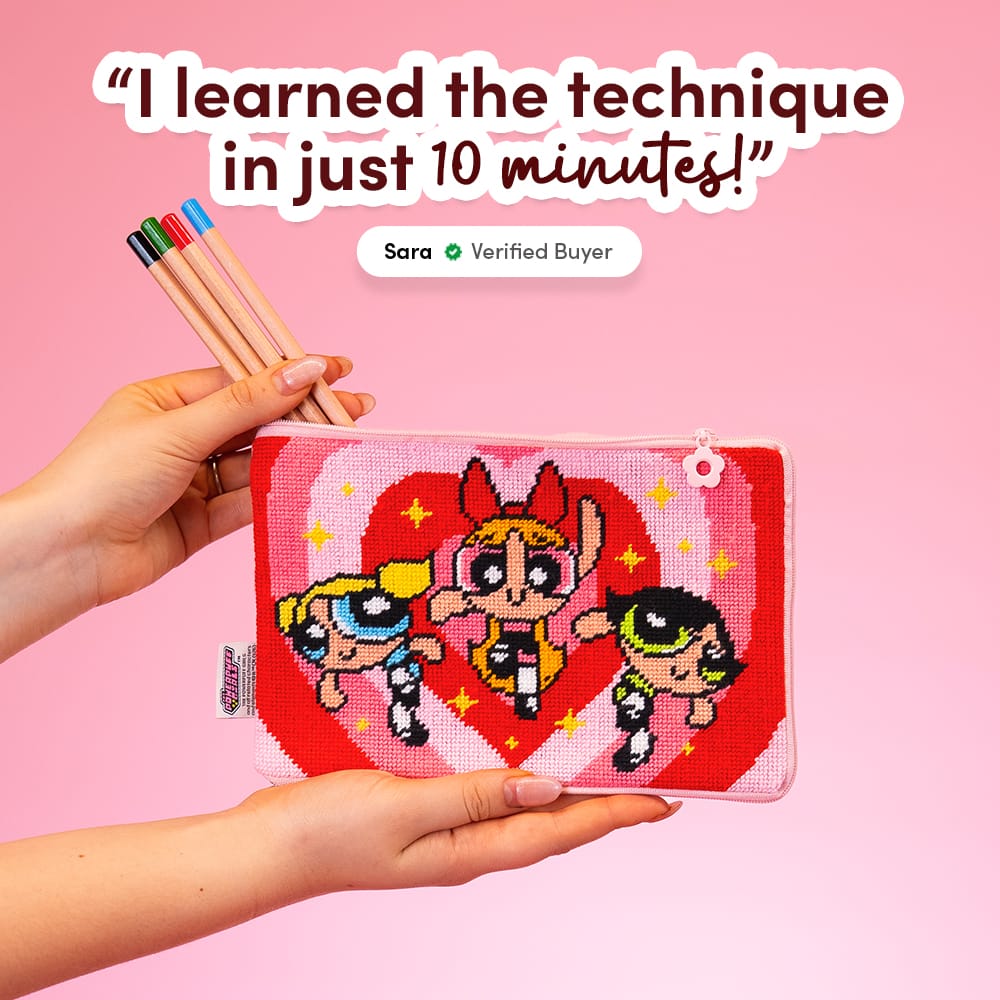 Craft Club BEST FRIENDS FOREVER - Needlepoint Pouch Kit