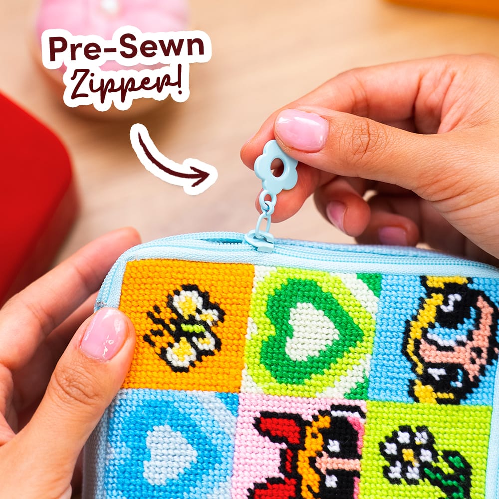 Craft Club PERFECT GIRL FORMULA - Needlepoint Pouch Kit