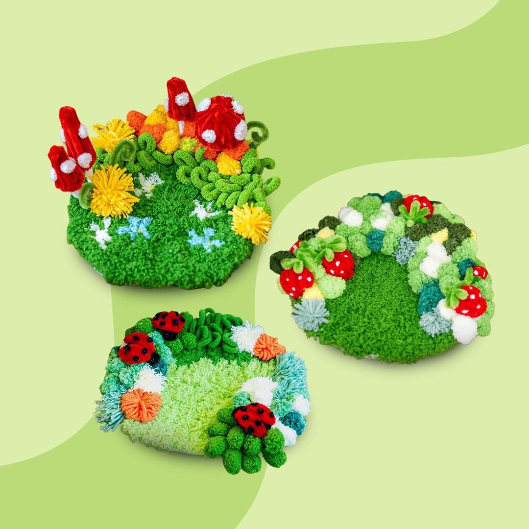 Craft Club Crimson Cuties - Moss Coaster Bundle
