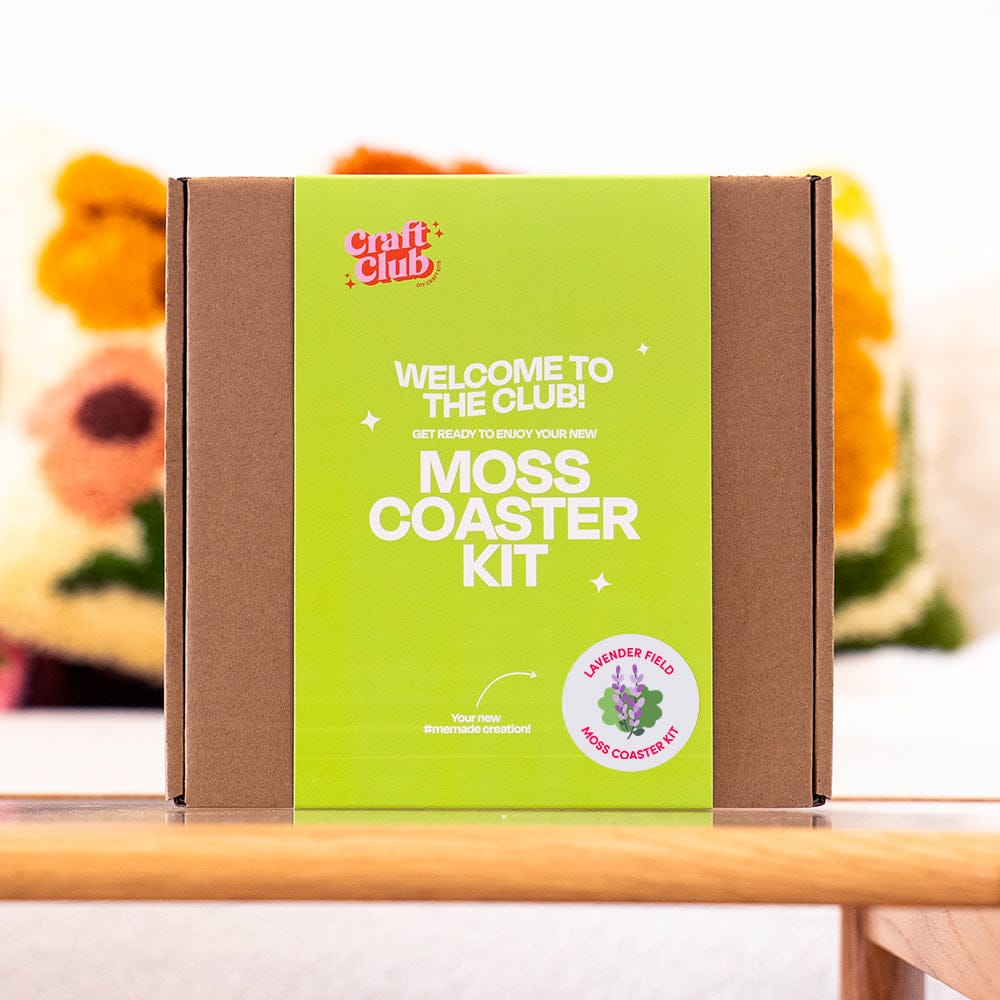 Craft Club LAVENDER FIELD - Moss Coaster Kit