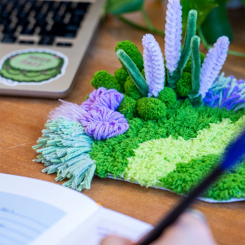 Craft Club LAVENDER FIELD - Moss Coaster Kit