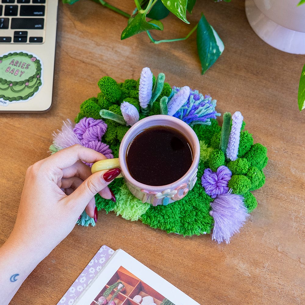 Craft Club LAVENDER FIELD - Moss Coaster Kit