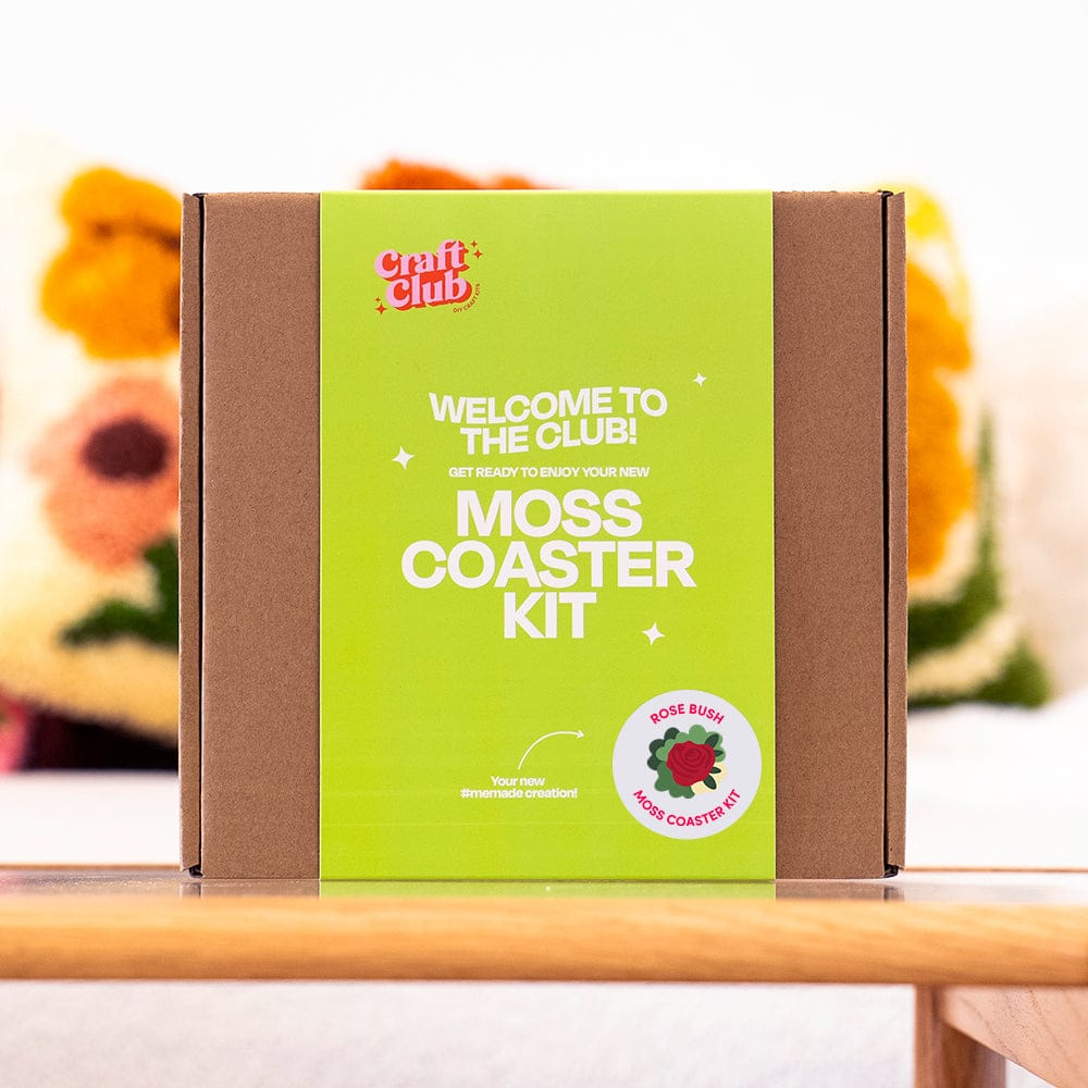 Craft Club ROSE BUSH- Moss Coaster Kit