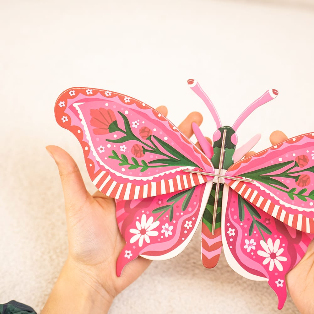 Craft Club ROSY GRAND BUTTERFLY - Paper Craft 3D Puzzle Kit