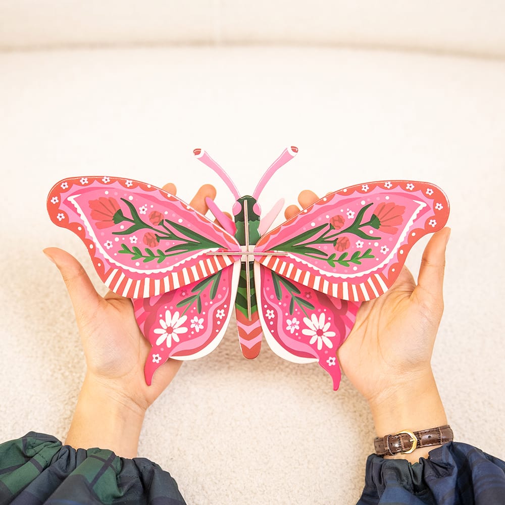 Craft Club ROSY GRAND BUTTERFLY - Paper Craft 3D Puzzle Kit