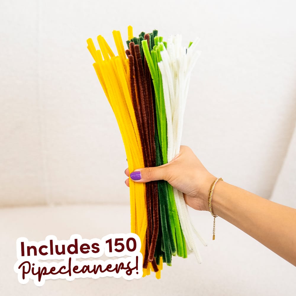 Craft Club GOLDEN SUNFLOWERS - Pipe Cleaner Bouquet Kit