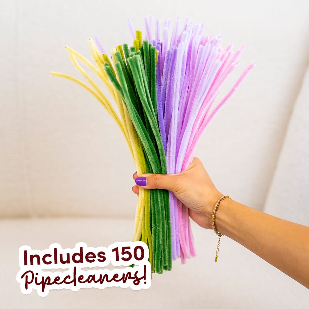 Craft Club PURPLE SPLENDOUR - Pipe Cleaner Bouquet Kit