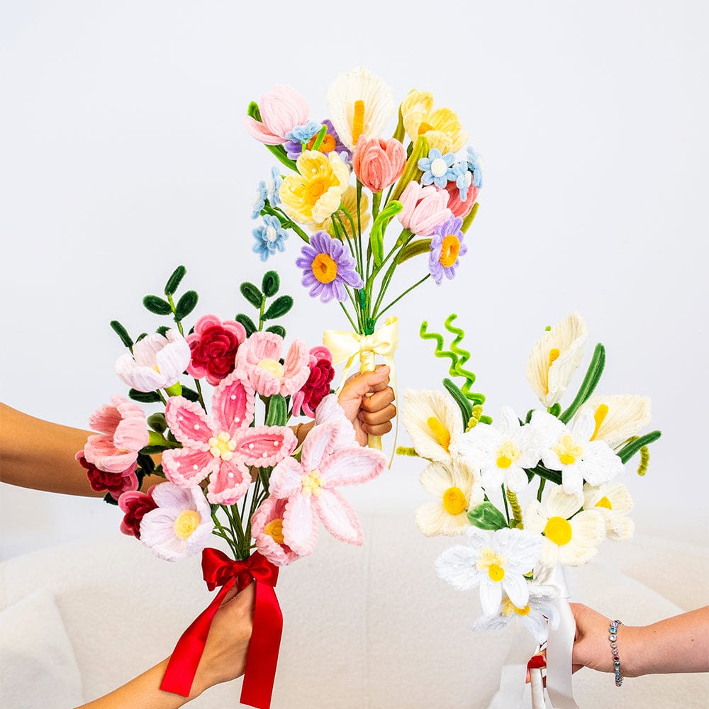 Craft Club Pastel Wildflowers - Pipe Cleaner Bouquet Kit