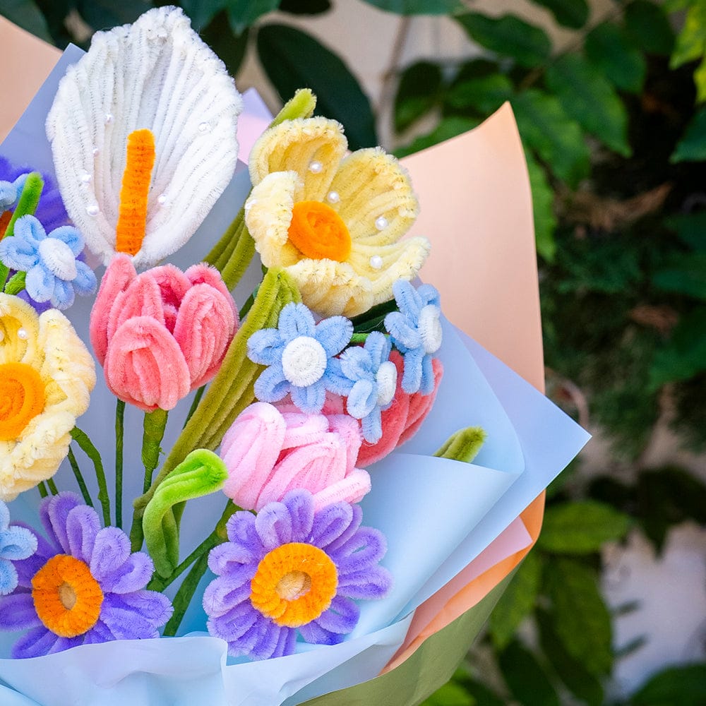Craft Club Pastel Wildflowers - Pipe Cleaner Bouquet Kit