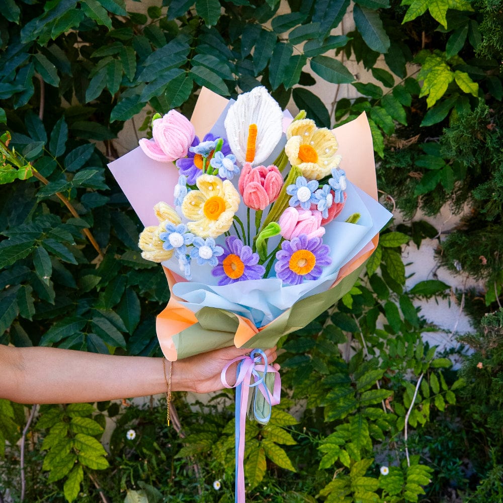 Craft Club Pastel Wildflowers - Pipe Cleaner Bouquet Kit