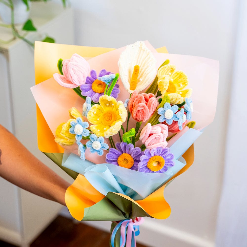 Craft Club Pastel Wildflowers - Pipe Cleaner Bouquet Kit