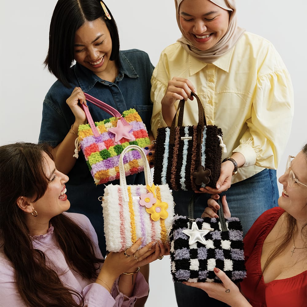 Craft Club Black Checker- Woven Tote Bag Kit