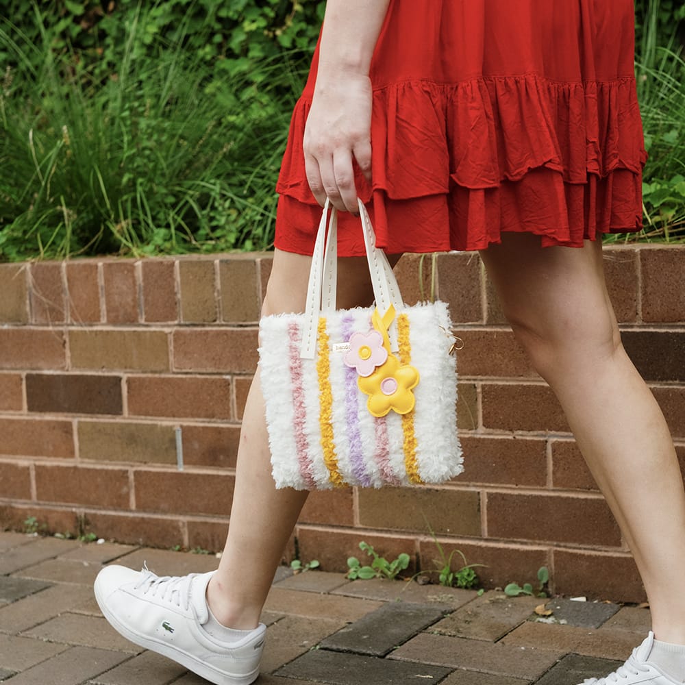 Craft Club Pastel Pinstripe - Woven Tote Bag Kit