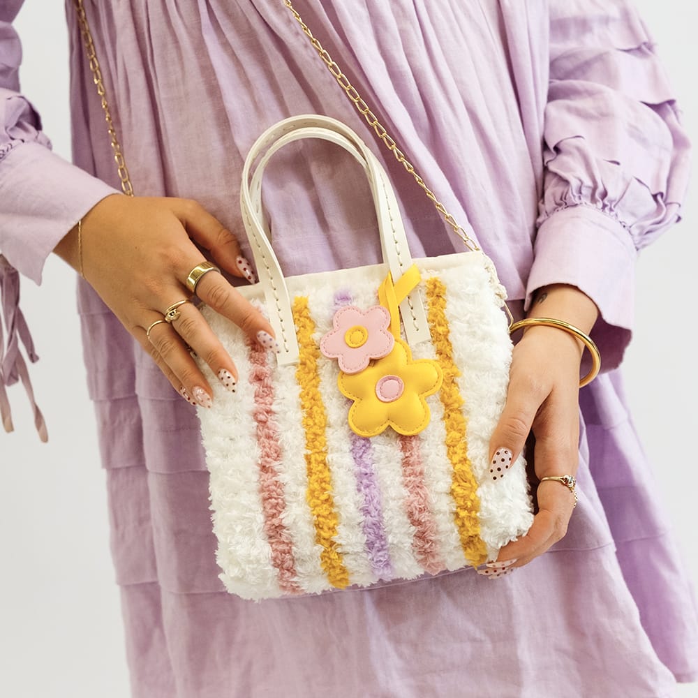 Craft Club Pastel Pinstripe - Woven Tote Bag Kit