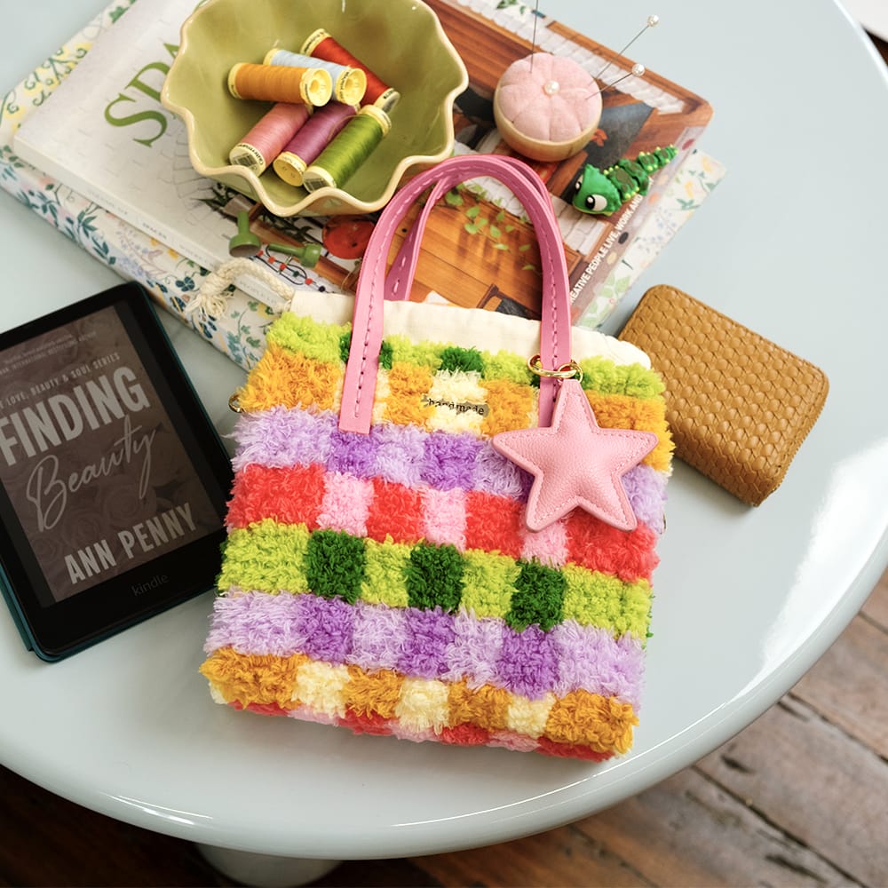 Craft Club Rainbow Checker - Woven Tote Bag Kit