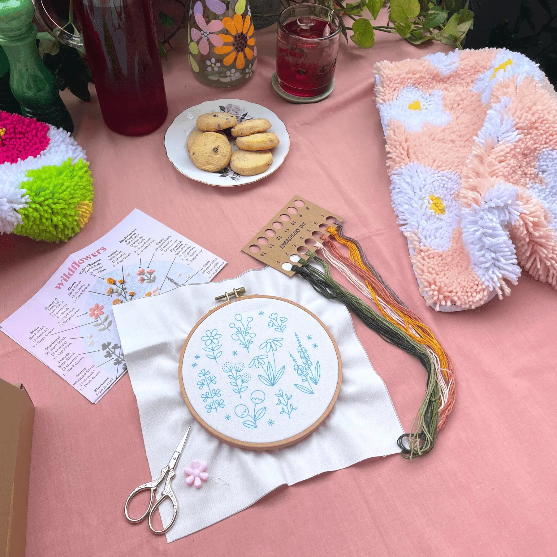 Craft Club Co Australia WILDFLOWER Embroidery Kit