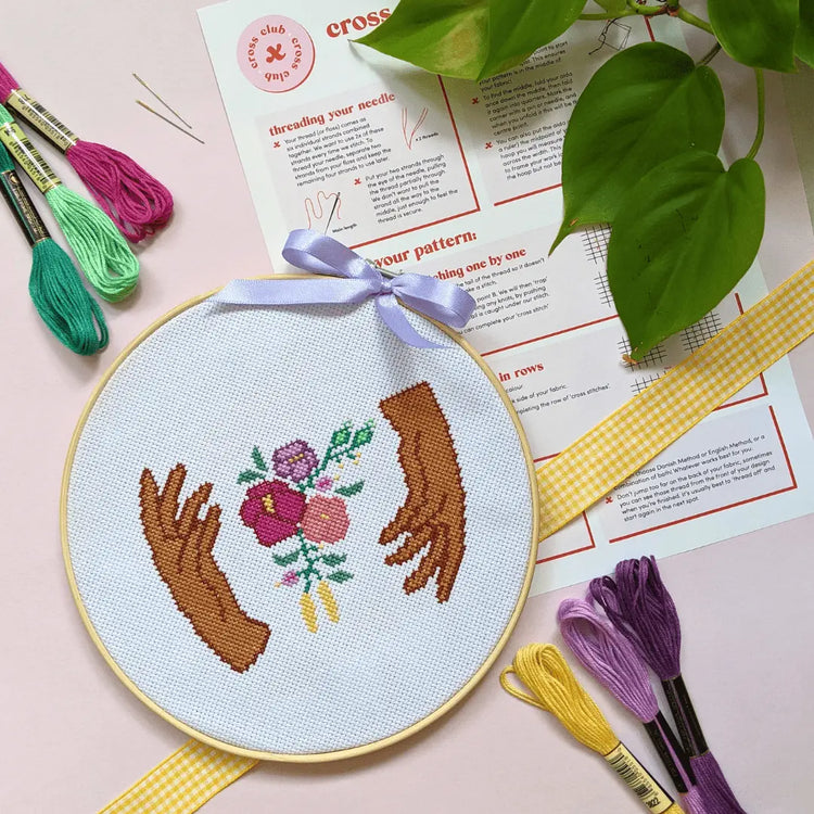 Craft Club Co HANDS HOLD Cross Stitch Kit