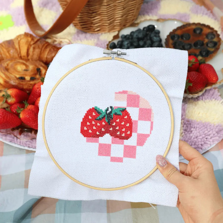 Craft Club Co STRAWBERRY SUMMER Cross Stitch Kit