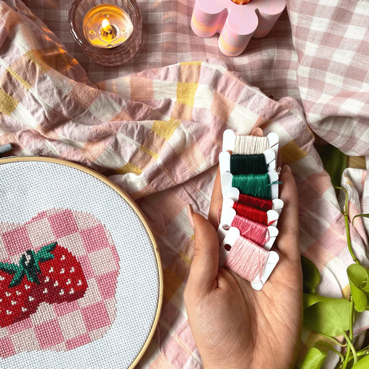 Craft Club Co STRAWBERRY SUMMER Cross Stitch Kit