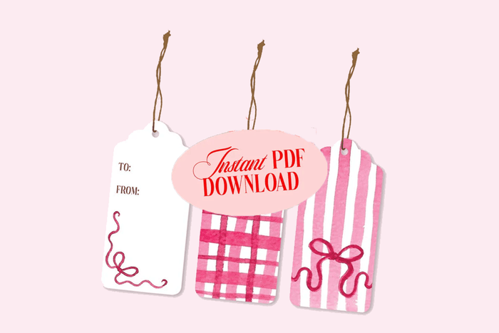 Add a Handmade Touch with Free Watercolour Gift Tags!