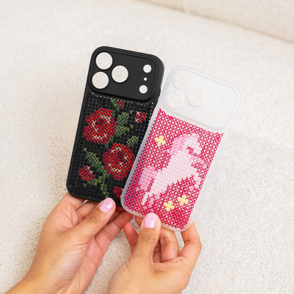 Craft Club Briar Rose Cross Stitch Phone Case Kit — shop different designs
