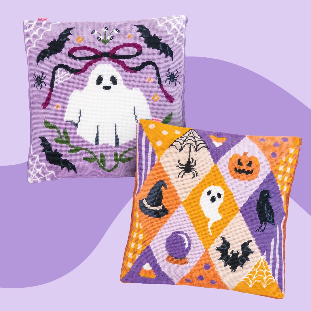 Craft Club Spooky Sofa - Needlepoint Cushion Bundle