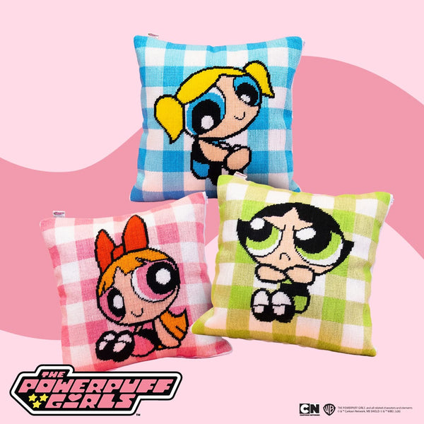 Craft Club THE POWERPUFF GIRLS™ TRIO - Needlepoint Cushion Bundle