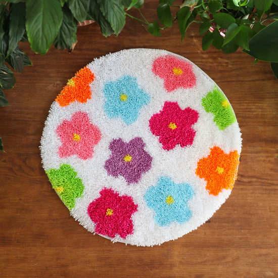 Craft Club Co Australia BLUE FLOWER POWER - Rug Bundle