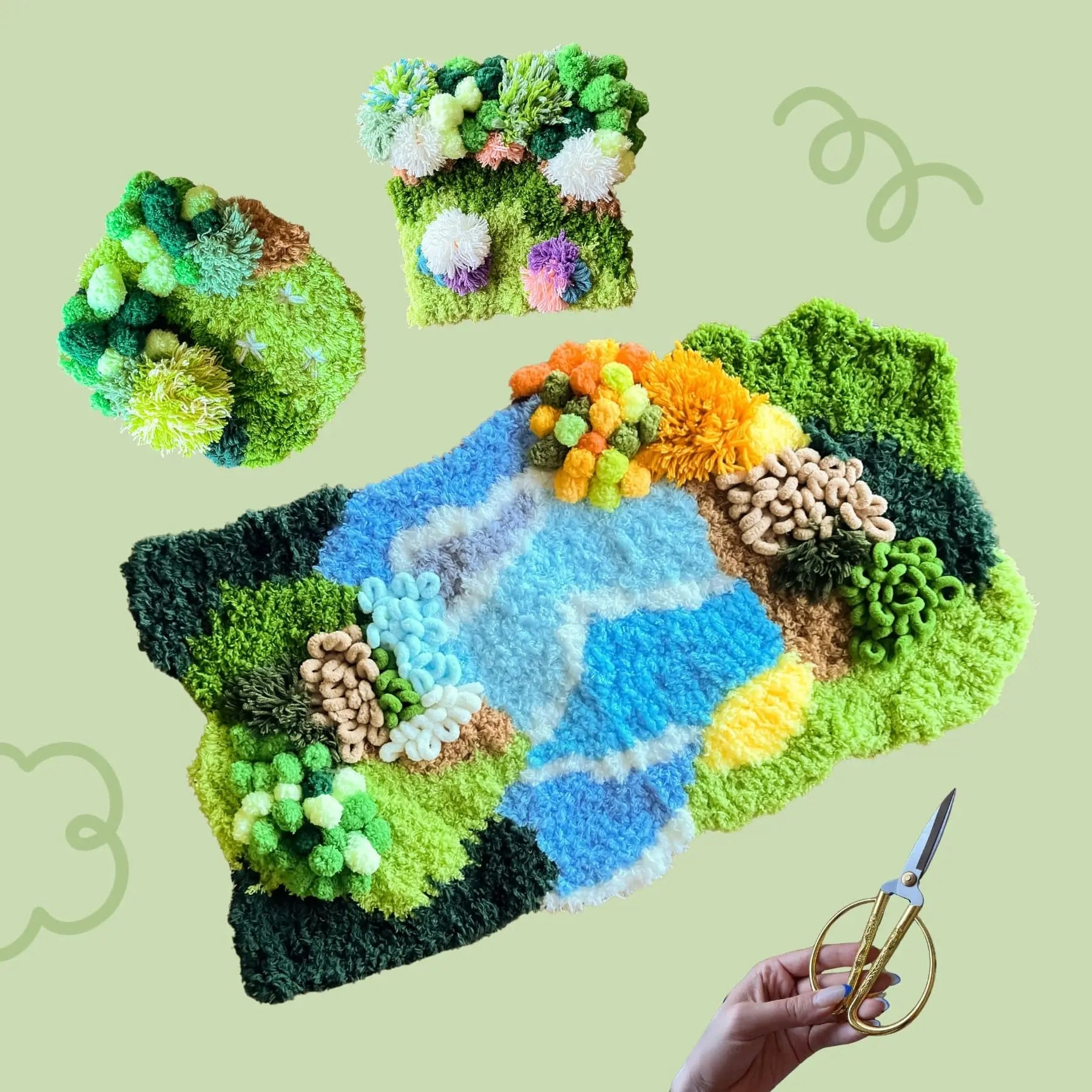 Craft Club Co Australia MOSS Coaster & Rug Bundle