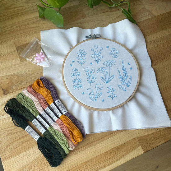 Craft Club Co Australia WILDFLOWER Embroidery Kit