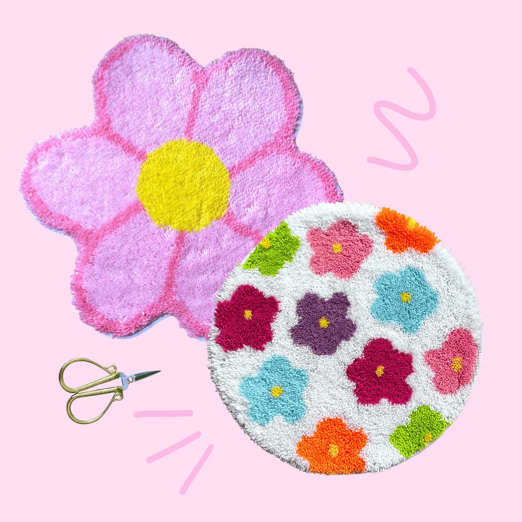 Craft Club Co Australia PINK FLOWER POWER - Rug Bundle