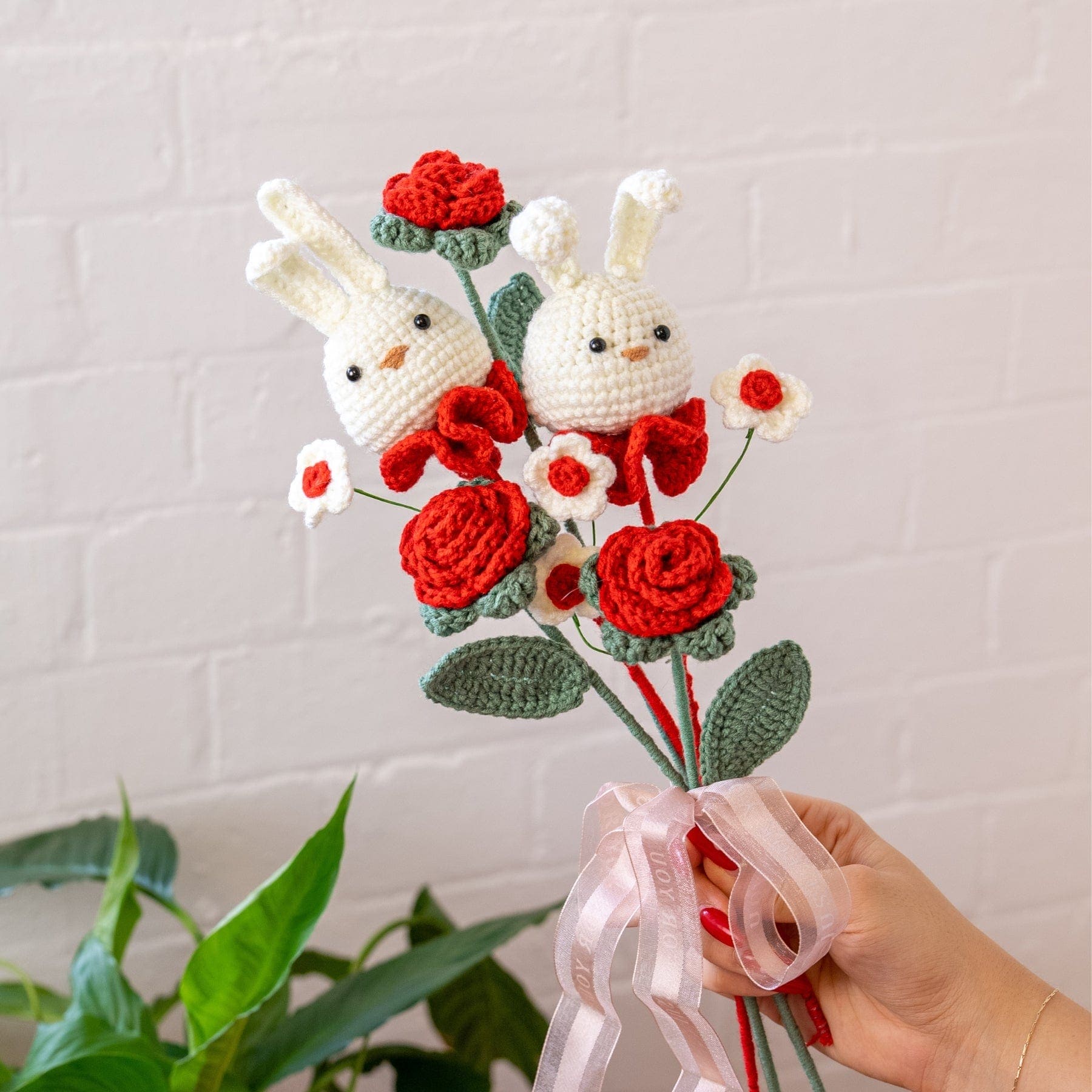 Craft Club Co Bunny Bouquet DIY | Crochet Flower Kit