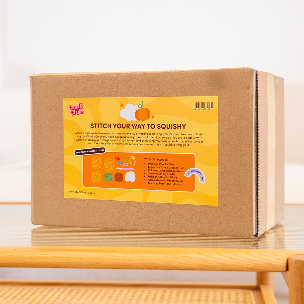 Craft Club Co PUMPKIN Chunky Crochet Kit