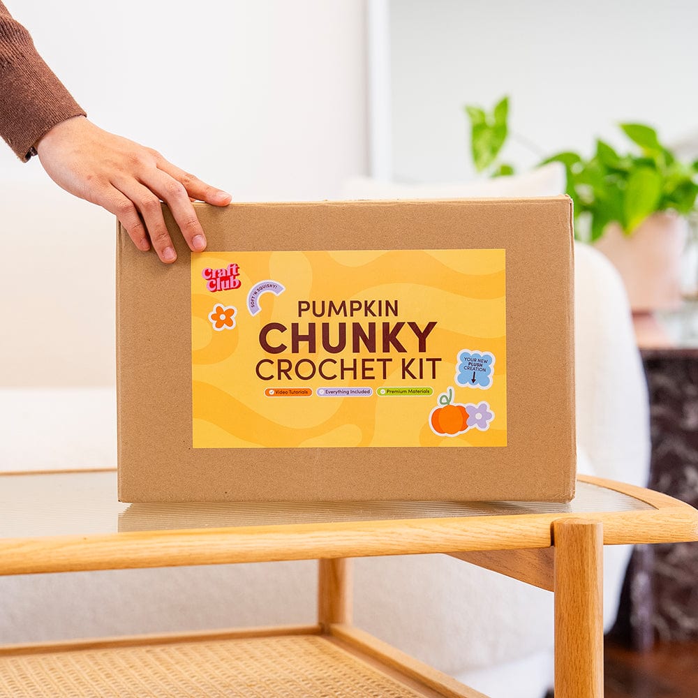 Craft Club Co PUMPKIN Chunky Crochet Kit