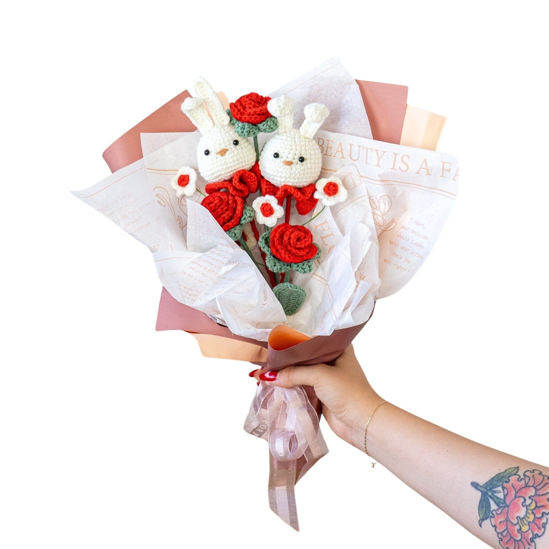 Craft Club Co Bunny Bouquet DIY | Crochet Flower Kit