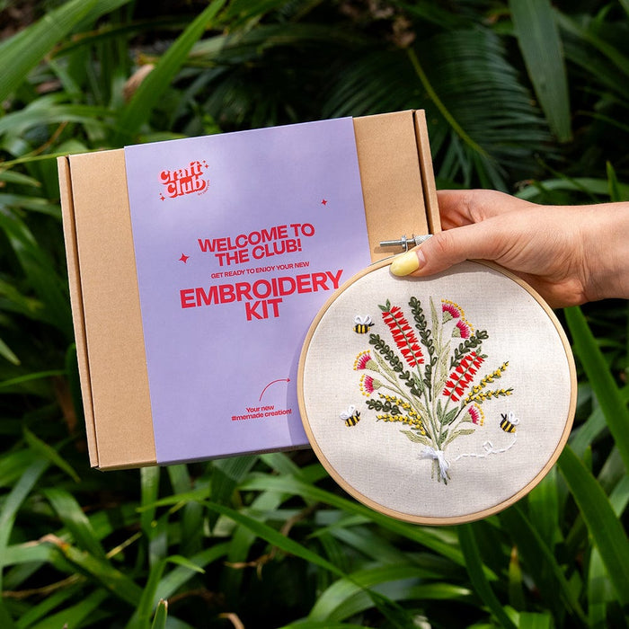 Australian Native Bouquet Embroidery Kit | Buy Embroidery Kits Online